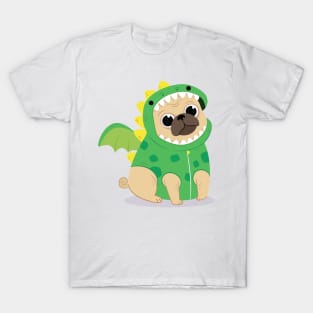 Dragon Dog Pug T-Shirt